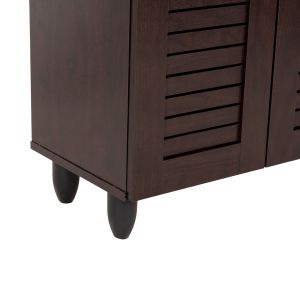 Shoe cabinet Prolly Hm9608,01 melamine wenge color 60x34x88h Cm