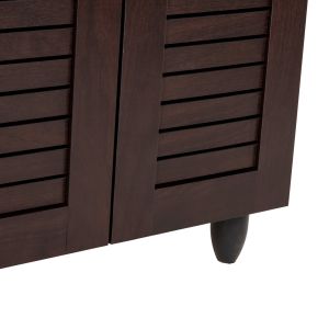 Shoe cabinet Prolly Hm9608,01 melamine wenge color 60x34x88h Cm