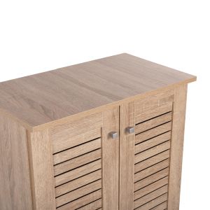 Shoe cabinet Prolly Hm9608,02 melamine sonoma color 60x34x88hcm