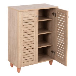 Shoe cabinet Prolly Hm9608,02 melamine sonoma color 60x34x88hcm
