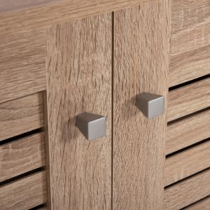 Shoe cabinet Prolly Hm9609,02 melamine sonoma color 87x32x88hcm