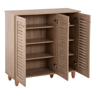 Shoe cabinet Prolly Hm9609,02 melamine sonoma color 87x32x88hcm