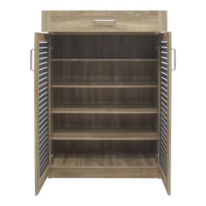 Шкаф за обувки Sante 20 чифта Sonoma - тъмносив цвят 80x37x123см