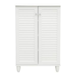 Шкаф за обувки Santo 10 чифта в бял цвят 60x34.5x91.5см