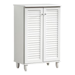 Шкаф за обувки Santo 10 чифта в бял цвят 60x34.5x91.5см