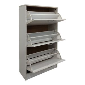 Шкаф за обувки Savaz в бяло 60x24x114 см