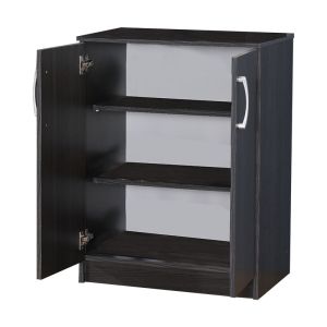 Shordo Emerie shoe cabinet made of melamine, wenge color 60x40.5x80cm