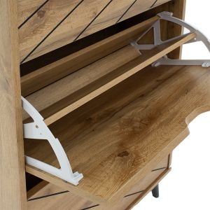 Shoe cabinet Thelma sonoma color 60x23.8x131.6cm