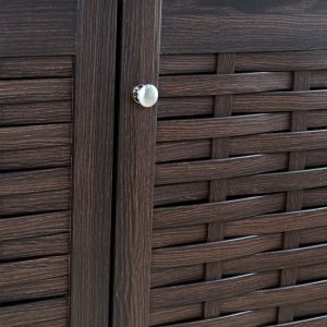 Shoe Cabinet Wooden 3 Doors Hm2211,01 Wenge 114x34x68 Hm2211,01