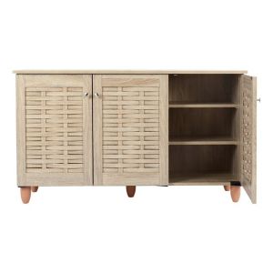 Shoe cabinet Wooden 3 Doors Hm2211,02 Sonama 114x34x68 Hm2211,02