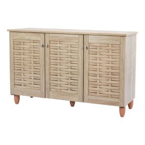 Shoe cabinet Wooden 3 Doors Hm2211,02 Sonama 114x34x68 Hm2211,02
