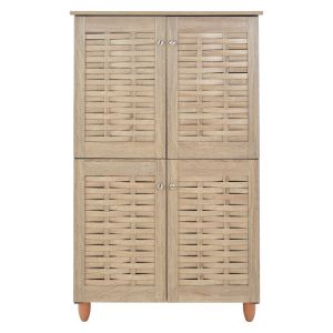 Shoe cabinet Wooden 4 Doors Hm2210,02 Sonama 77x34x123 Hm2210,02