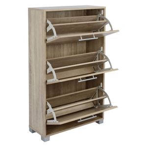 Shoe cabinet Wooden Hm2221,02 Sonama 3places 62x24x110 Hm2221,02