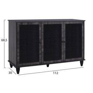 Shoe cabinet Wooden Gray 112x30 Hm2267,01