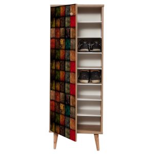 Shoe cabinet ημ8954.01 world sonoma 50χ38χ135cm
