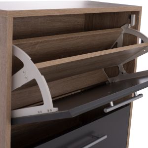 3-tier shoe cabinet, gray/sonoma color, Davina Hm2221.04, 62χ24χ110