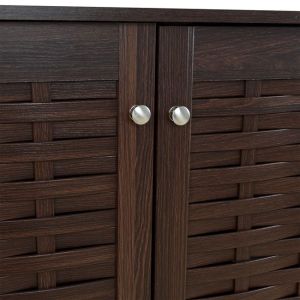 Shoe cabinet wenge color 76.8x33.6x67.5 Hm2208.01