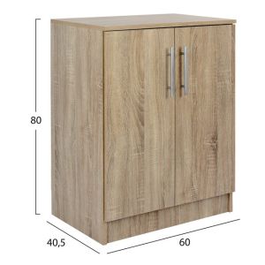 Shoe cabinet sonoma color 60x40.5x81 Hm2206.02 Sonama