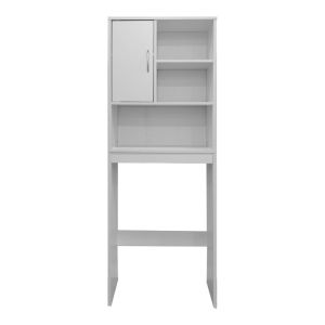 Tazien washing machine cabinet in white 60x24x168.5 cm
