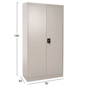 Metal cabinet Duron Hm5959,11 2-lever with 5 storage compartments light gray 90x40x180cm
