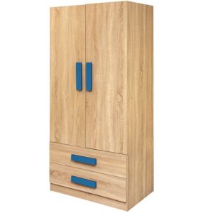 Шкаф с 2 врати Playroom Sonama-син Hm335+hm336,01 80x50x180cm
