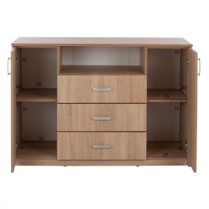 Шкаф с 3 чекмеджета цвят сонома Hm2430
