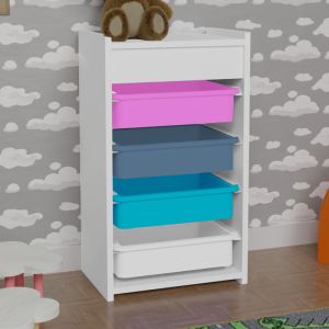 Шкаф с кошници Toily многоцветен 45x30x75см
