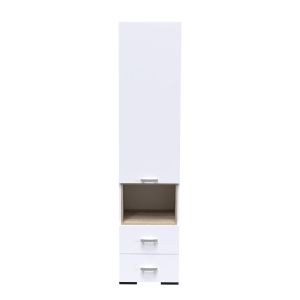 Tuscan cabinet in white lampshade 50x42x222.5cm