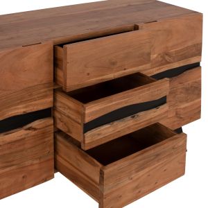 Cabinet-buffet Alicia-a acacia solid wood 148x43.5x86cm Hm8475.11
