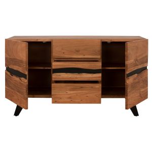 Шкаф-бюфет с 3 чекмеджета Alicia-a акация масив натурал 148x44x86 Cм Hm8475