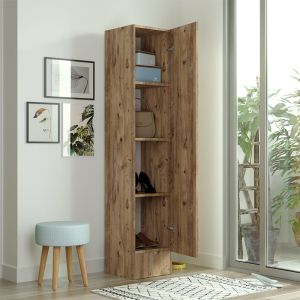 Xara column cabinet, sonoma color, 35.5x31.5x180cm