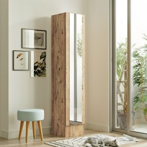 Xara column cabinet, sonoma color, 35.5x31.5x180cm