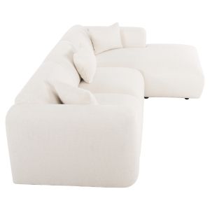 Corner (right) sofa Bricken Hm3275,02r white Damask110-282x98-160x72hcm