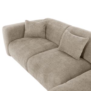 Corner (right) sofa Bricken beige fabric 110-282x98-160x72hcm Hm3275,01r