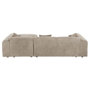 Corner (right) sofa Bricken beige fabric 110-282x98-160x72hcm Hm3275,01r