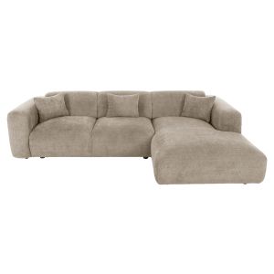 Corner (right) sofa Bricken beige fabric 110-282x98-160x72hcm Hm3275,01r