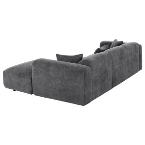 Corner (right) sofa Bricken fabric anthracite 110-282x98-160x72hcm Hm3275,04r