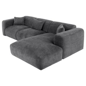Corner (right) sofa Bricken fabric anthracite 110-282x98-160x72hcm Hm3275,04r