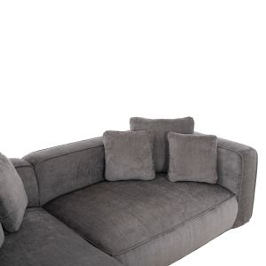 Corner (left) sofa 3-seater Grace gray fabric 252x105-160x70-90hcm Hm3280,03l