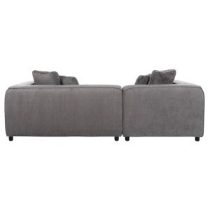 Corner (left) sofa 3-seater Grace gray fabric 252x105-160x70-90hcm Hm3280,03l