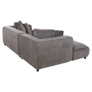 Corner (left) sofa 3-seater Grace gray fabric 252x105-160x70-90hcm Hm3280,03l