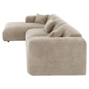 Corner (left) sofa Bricken Hm3275,01l beige fabric 110-282x98-160x72hcm