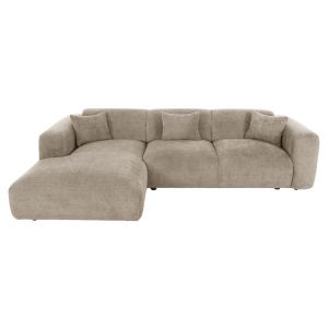 Corner (left) sofa Bricken Hm3275,01l beige fabric 110-282x98-160x72hcm