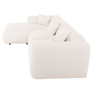 Corner (left) sofa Bricken Hm3275,02l white fabric 110-282x98-160x72hcm
