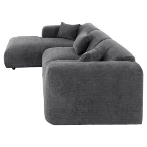 Corner (left) sofa Bricken Hm3275,04l anthracite fabric 110-282x98-160x72hcm