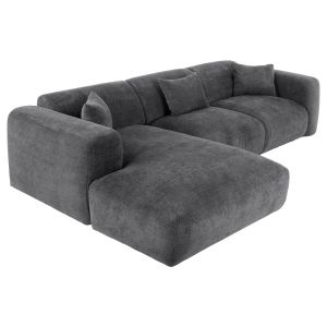 Corner (left) sofa Bricken Hm3275,04l anthracite fabric 110-282x98-160x72hcm