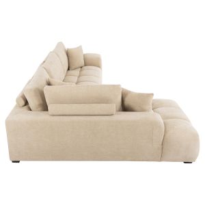 Corner (left) sofa Coven fabric ecru 298x102-208x85hcm Hm3266,01l