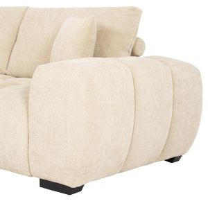 Corner (left) sofa Coven fabric ecru 298x102-208x85hcm Hm3266,01l