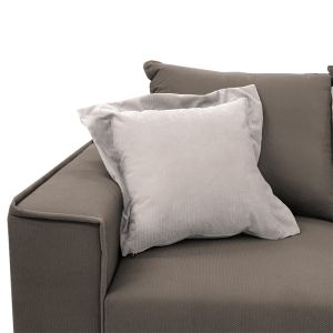 Corner sofa Fabulous reversible in mocha-cream fabric 240x165x95cm
