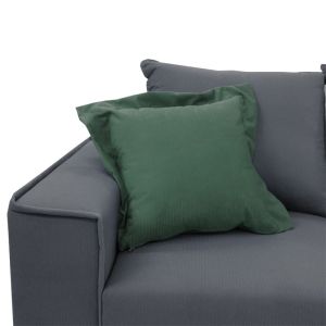 Corner sofa Fabulous reversible fabric in dark gray 240x165x95cm